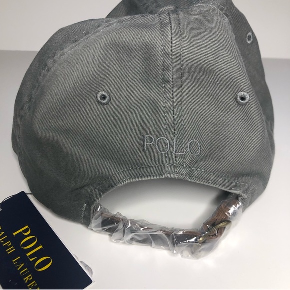 🧢NEW🧢 Polo Ralph Lauren Baseball Cap wi/ adj Leather Strap Closure -Authentic - Picture 4 of 7